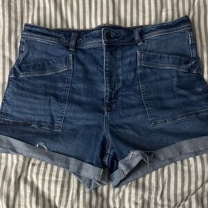 American Eagle Outfitters Dark Blue Jean Shorts